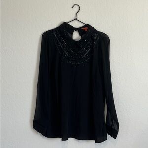 ModCloth Bedazzled Peter Pan Collar Blouse